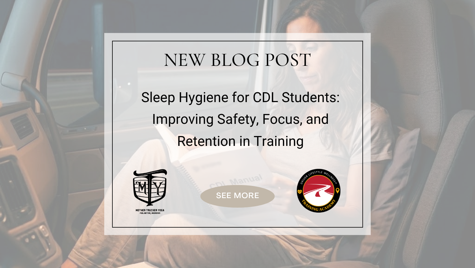sleep hygiene for CDL students Driver Lifestyle Wellness Academy